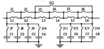 圖7  SSB天調(diào)電容、電感網(wǎng)絡